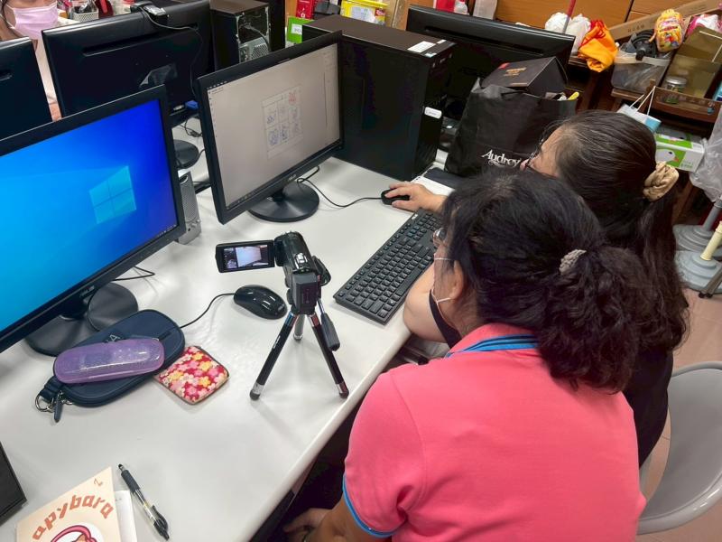 協助學員修改圖片去背