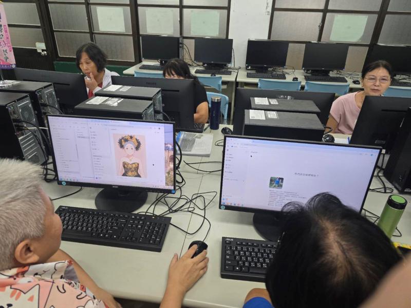 學員開始利用AI幫忙照片製作