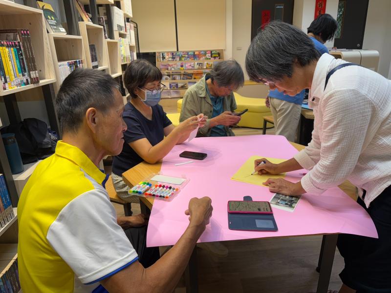 學員們分組討論設計遊程