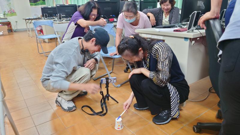 講師帶著學員現拍攝創意