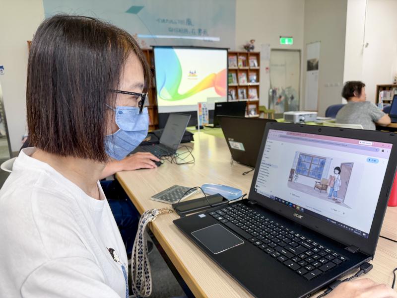 運用AI工具協助故事創作，從角色設定、情節發展到畫面生成，快速將腦海中的想法轉化為生動的繪本內容。
