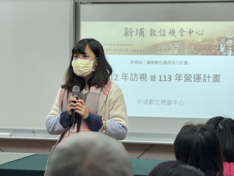 美玲期許學員,數位學習越來越開心