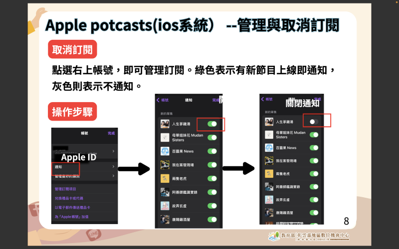 Apple系統Podcast操作