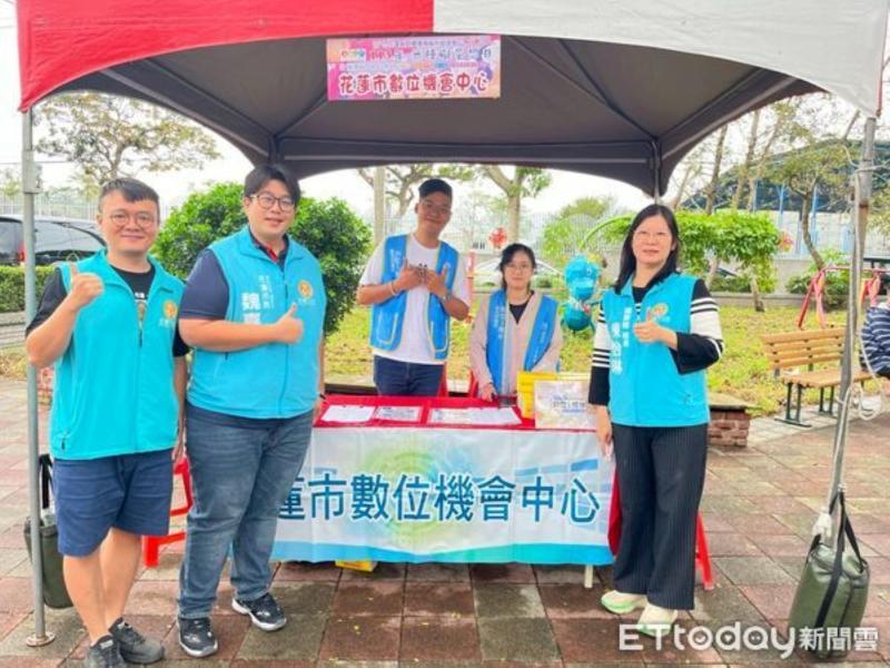 花蓮市打造數位城市，數位學習課程走進社區關懷據點及文健站。（圖／花蓮市公所提供，下同）