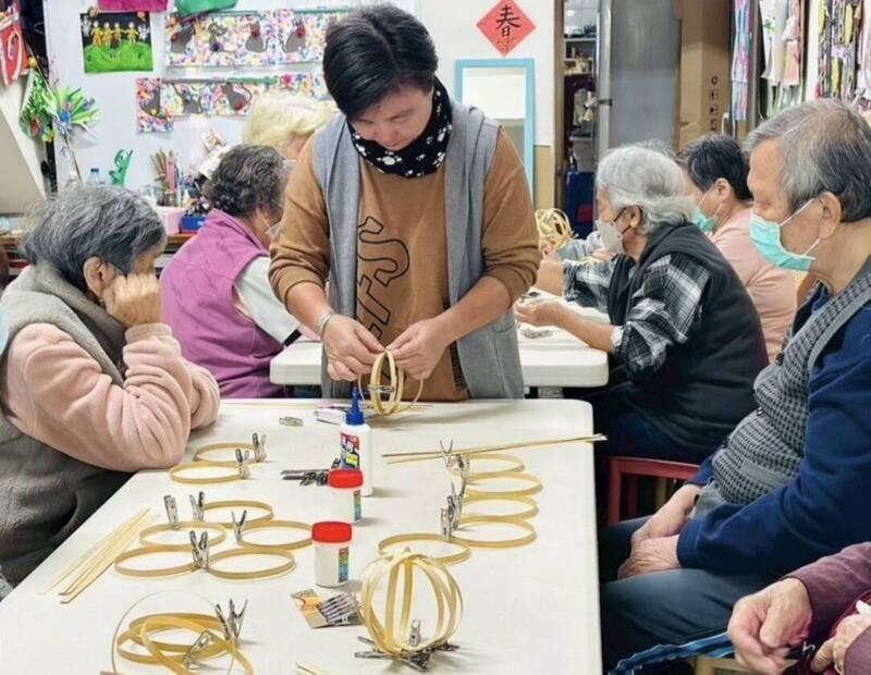 社區共同學習竹藝