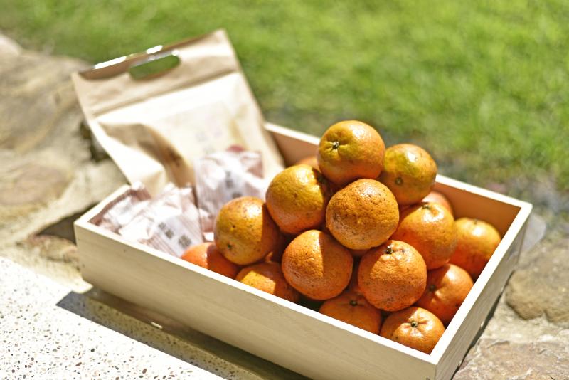 范穀有機橘園橘子及橘餅的商品照