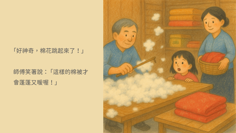 阿桂的故事〈七尺十斤的溫暖祝福〉AI繪本第四幕的場景及對話