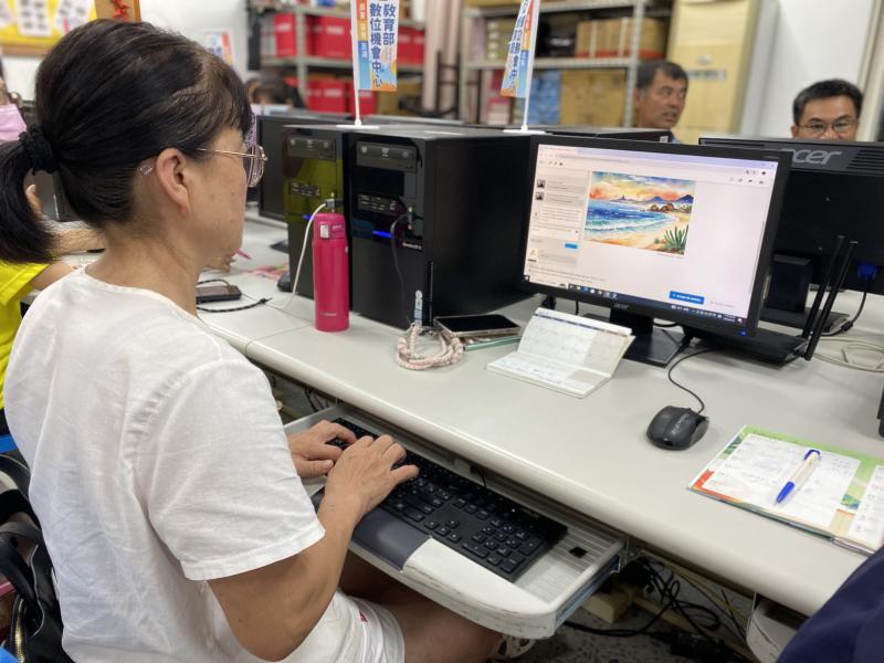 每位學員嘗試不同AI生圖工具，產出想要製作的繪本圖像內容。