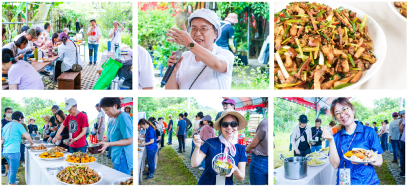 志工享用特色茶餐