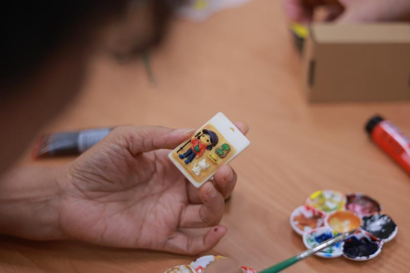 學員將成果進行上色