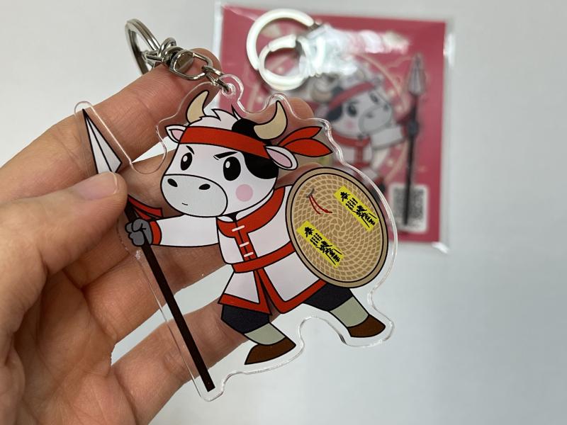 DOC將地方兩大特色，代表酪農產業的「牛」，與傳統文化「宋江陣」相結合，創造出擬人化的數位圖騰「宋牛小將」。