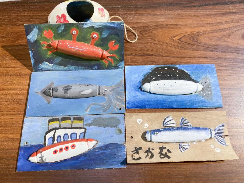 將海廢變成創作的素材，帶大家從手作思考環境保護的重要性。