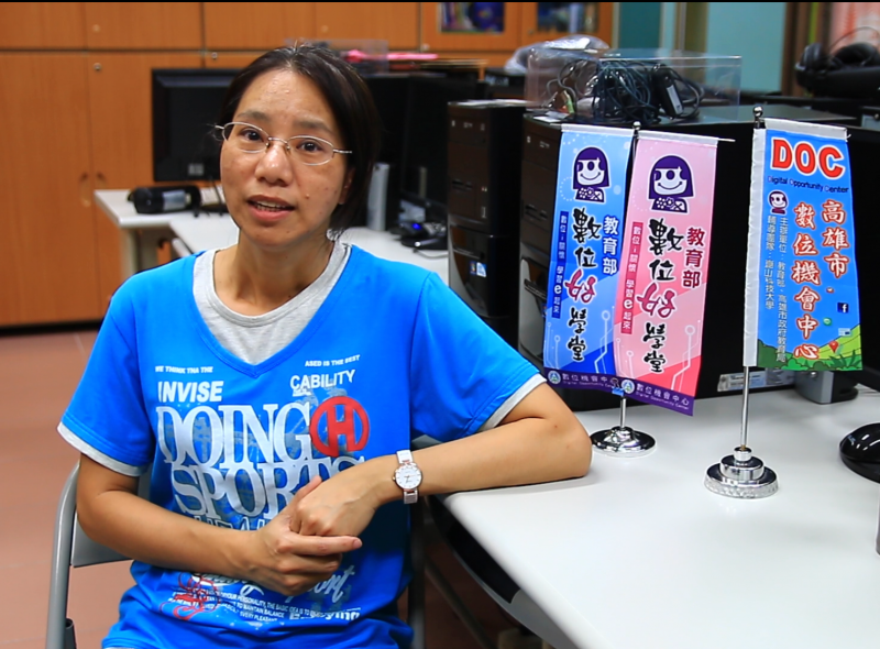 學員曾淑卿教學實況