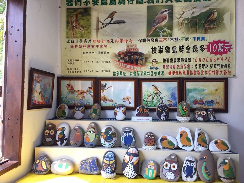 現場擺設各式作品