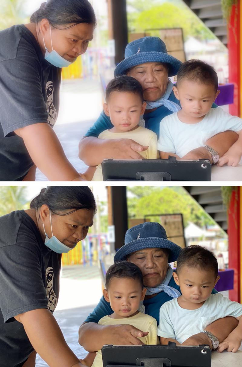 學員練習成果，使用美顏ULIKE柔光效果，背景模糊暗部調亮，人物表情更凸顯漂亮。