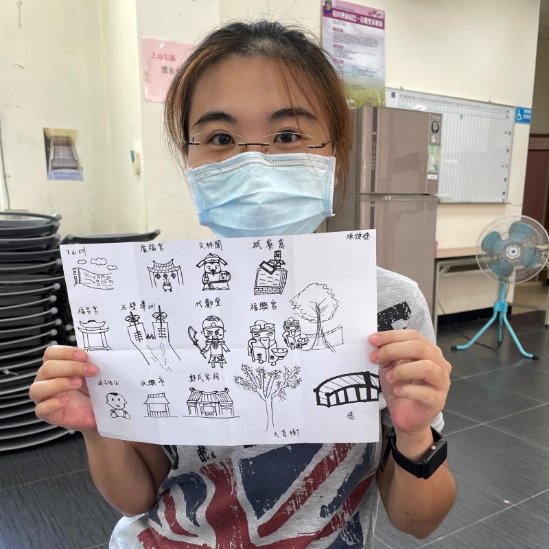 學員陳婕婕分享，課程透過走讀、繪圖，搭配專業軟體使用，絞盡腦汁才與夥伴共同完成地圖，是一門很新鮮的課程。