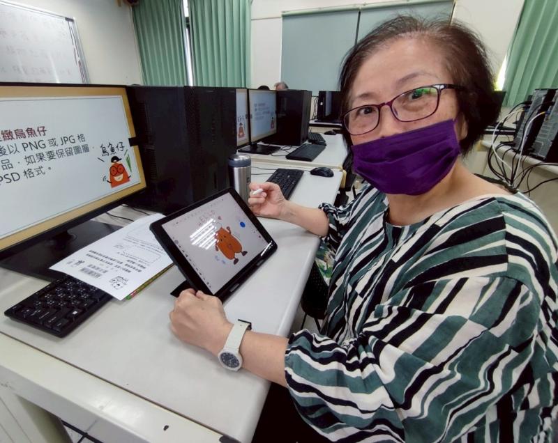 學員學習平板畫畫的作品