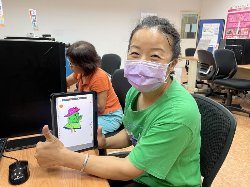 AI生圖工具和數位繪圖軟體，創作出在地特色的趣味插圖，開心展示自己的創作成果，成就感滿分。