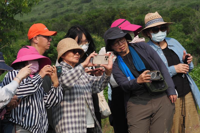 拍攝地點：通霄新埔社區
學員們在美麗的嶺頂山上觀察原生植物，並在竹君老師的引導下觀察注意植物有趣的角度。