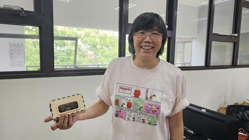 吳碧珠表示，雷雕課程是近期上過最有收穫的課程。