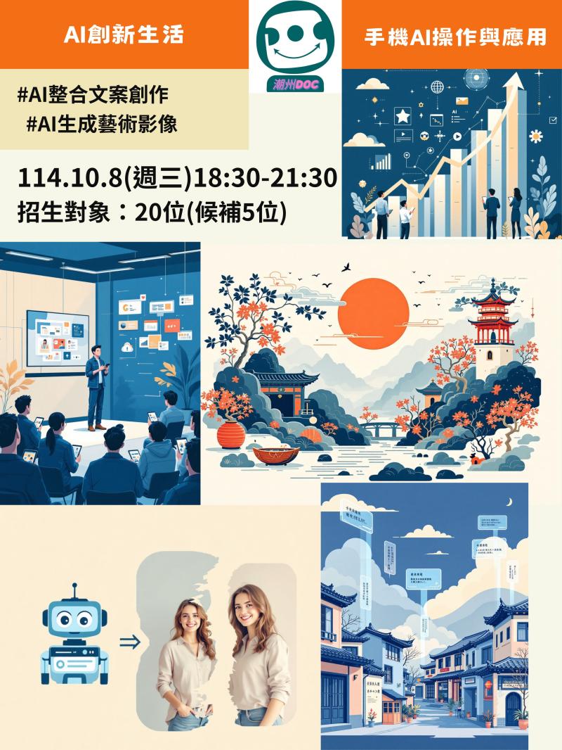 潮州DOC｜AI創新生活  輕鬆上手AI工具，提升效率與創意。