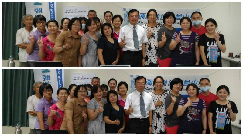 開心與老師合照