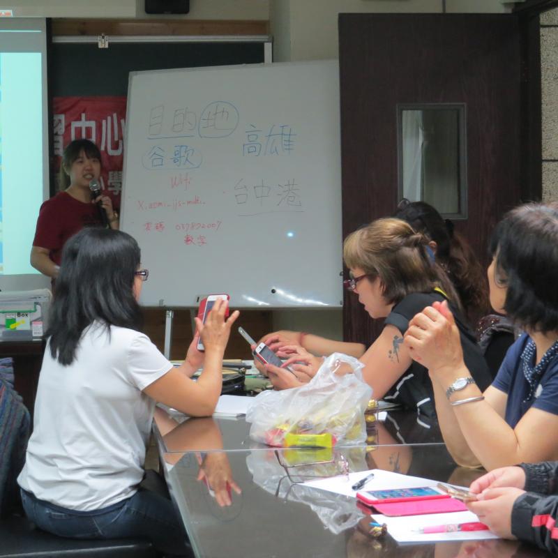 上課對象是三義鄉建中國小的新住民專班