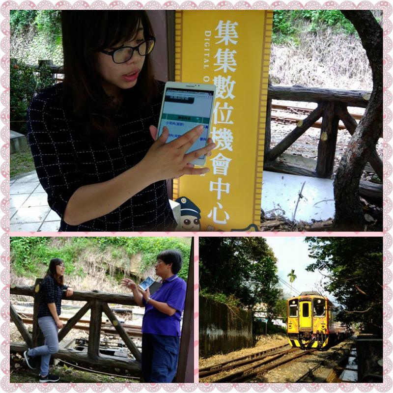 在龍泉公園上課的氣氛超好，當火車呼嘯而過我們就偷偷風景一下，這種學習效果更棒。