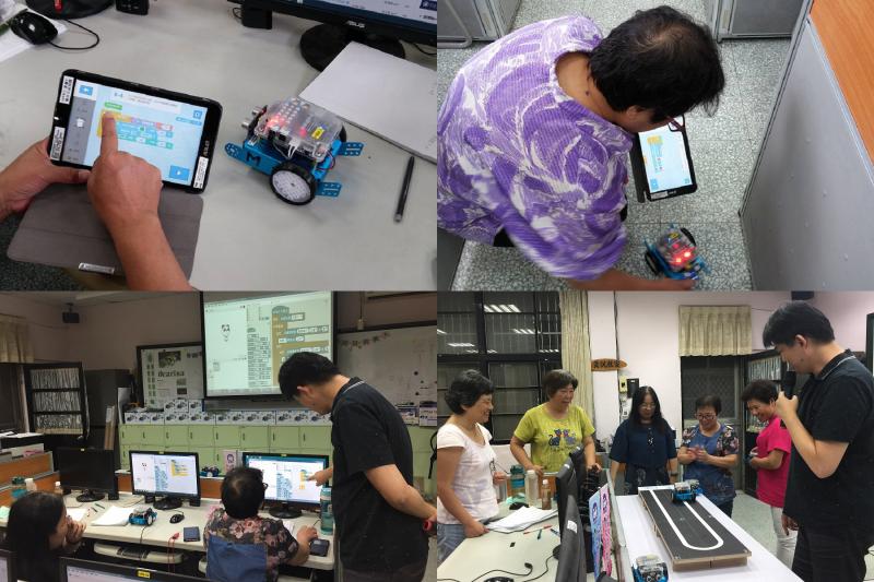 mBot智能小車程式控制：轉彎、巡線感應、遇到障礙物避開等等程式設計。