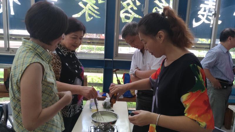 手工皂製作過程中～