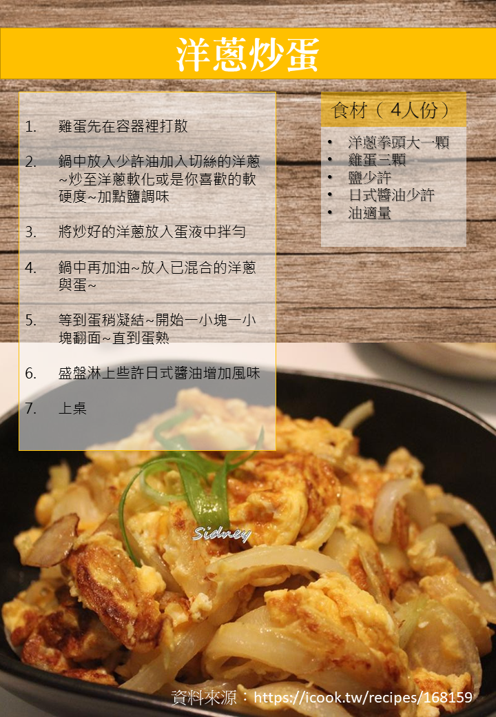 李老師教學員用簡報檔編輯食譜