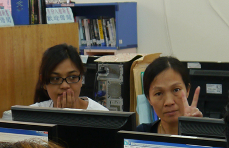 完成作品的學員滿足又開心。