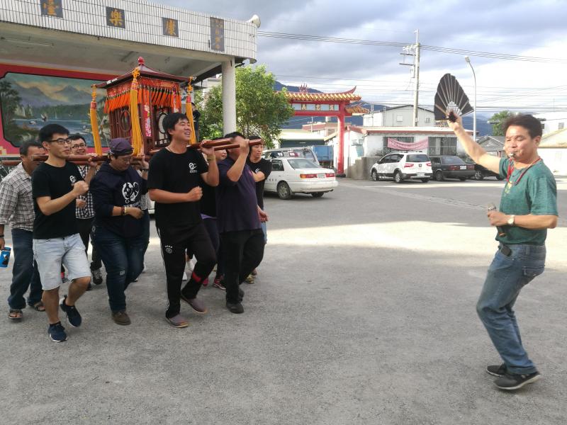 富里竹田村特別的抬神轎活動，是村裡重要的歷史文化資產