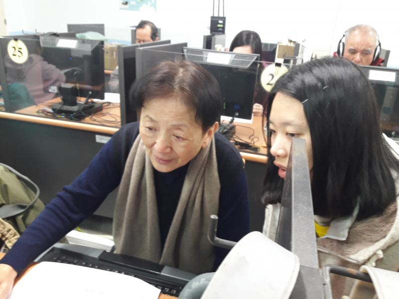 從石門坐車來上課的學員,很感動