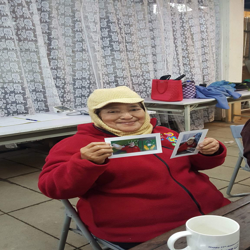 劉學員將所拍攝的照片印出