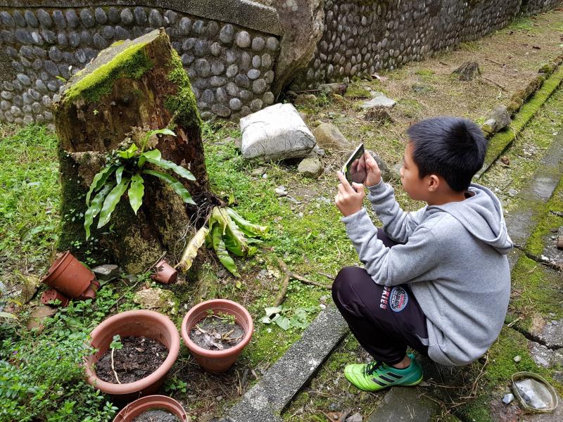 小朋友拍攝生活中的景物
