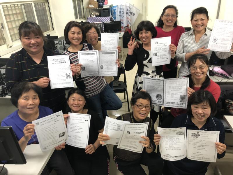 學員展示了自己的練習成果