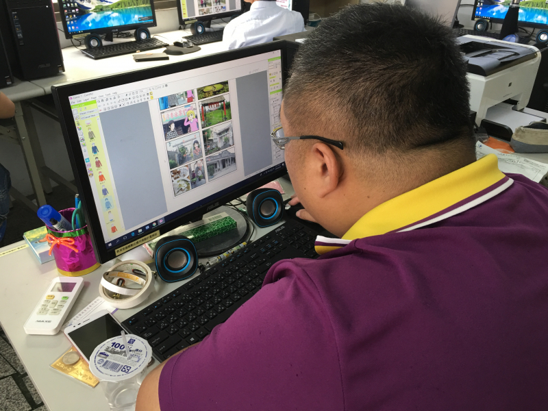 學員以佳冬鄉特色作為主題，自由發揮故事情節。