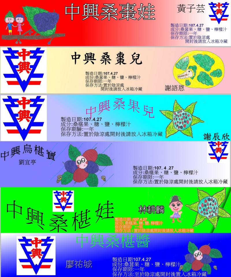 利用photocap的去背功能 讓自己的手繪公仔成為自創的LOGO 以及學校的LOGO 設計出各式各樣十款的獨特標籤