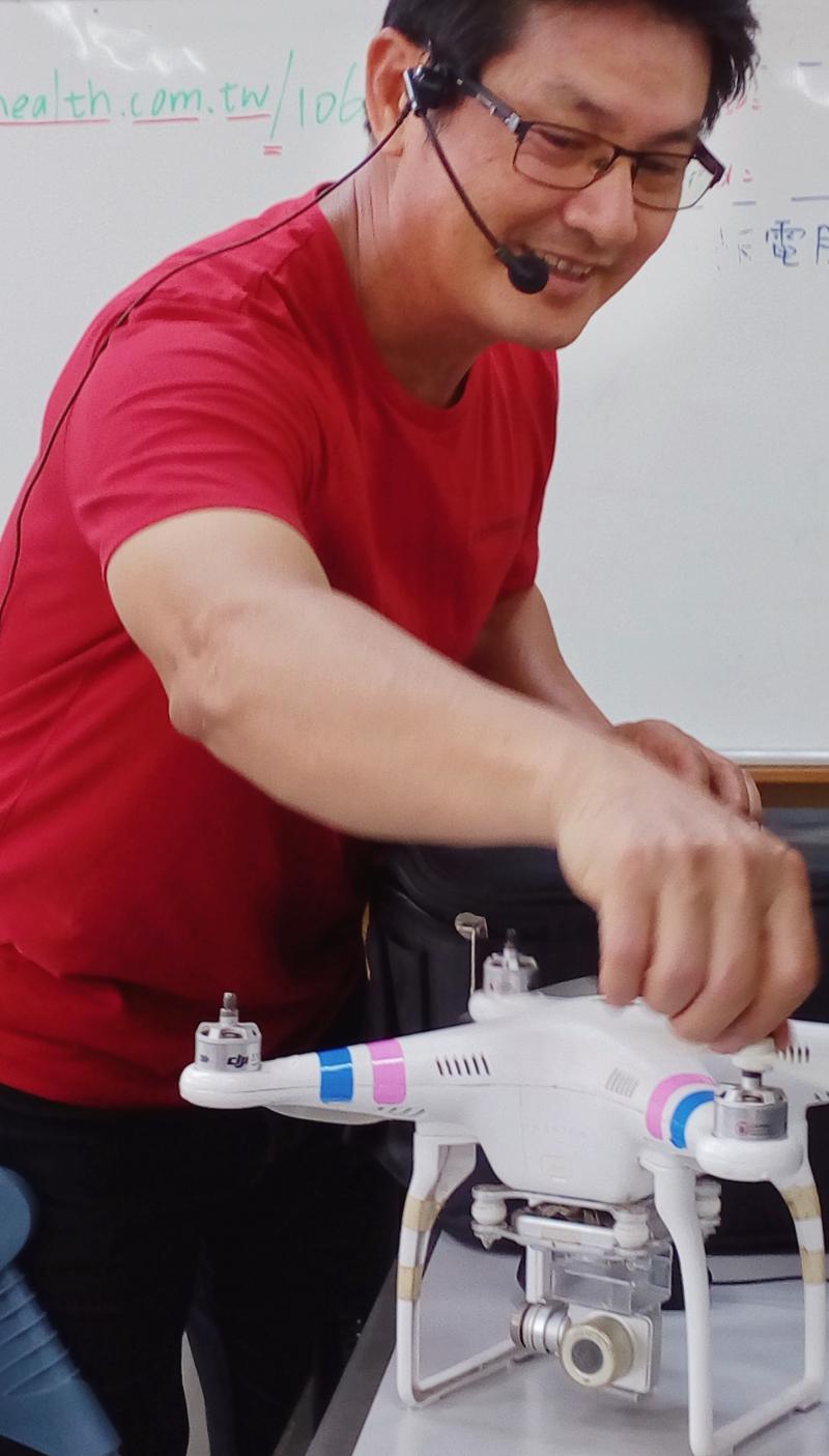 黃老師分享自己的空拍歷程