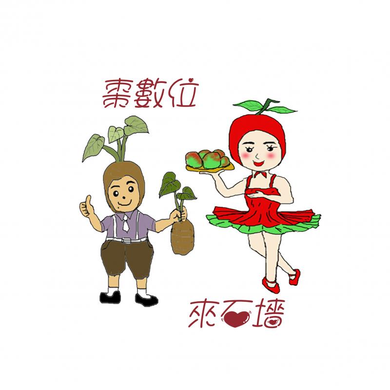 紅棗妹芋頭哥貼圖。