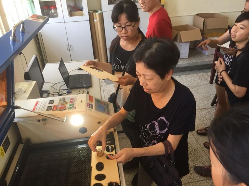 學員製作雷雕成果