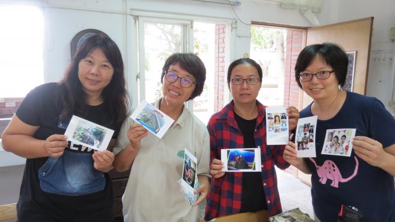 最後透過相片複合機印出照片