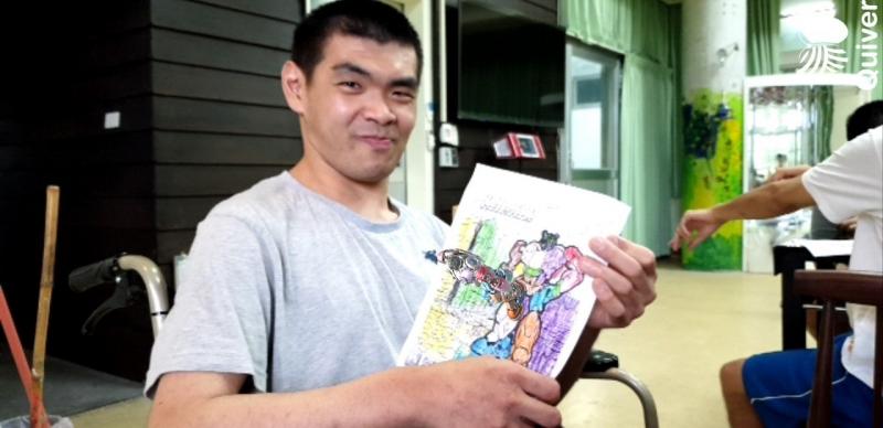 學員開心分享AR畫作