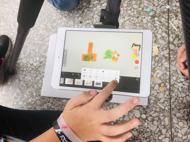 拍攝素材的過程