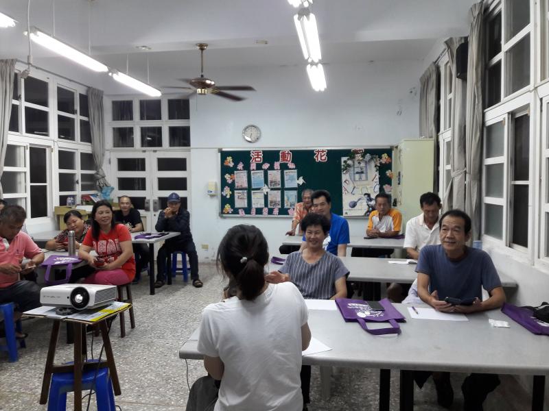 永興社區所有學員準時到場上課