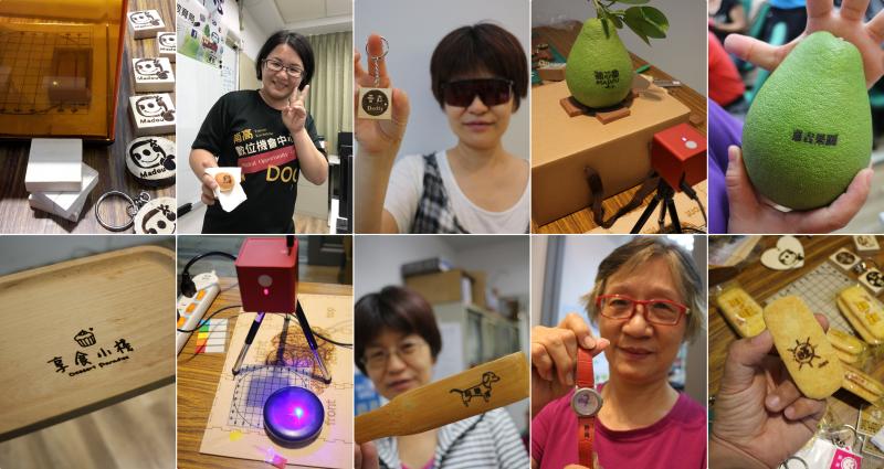 學員雷雕的作品合圖