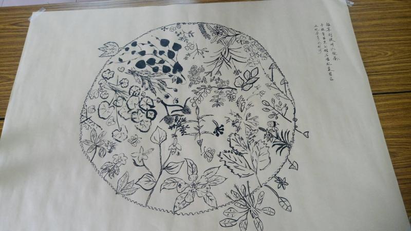 學員手繪曼陀蘿圖