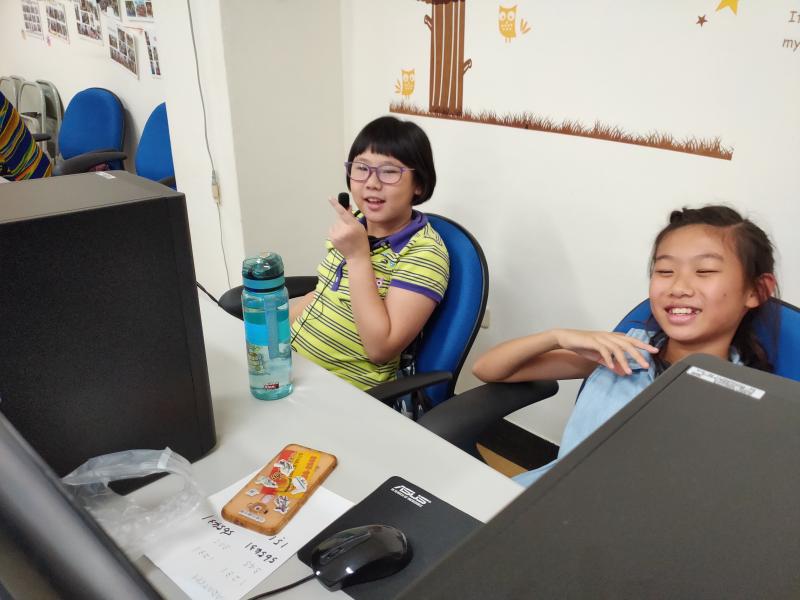 孩子們學得很開心