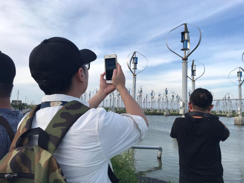 外拍~王功風車區